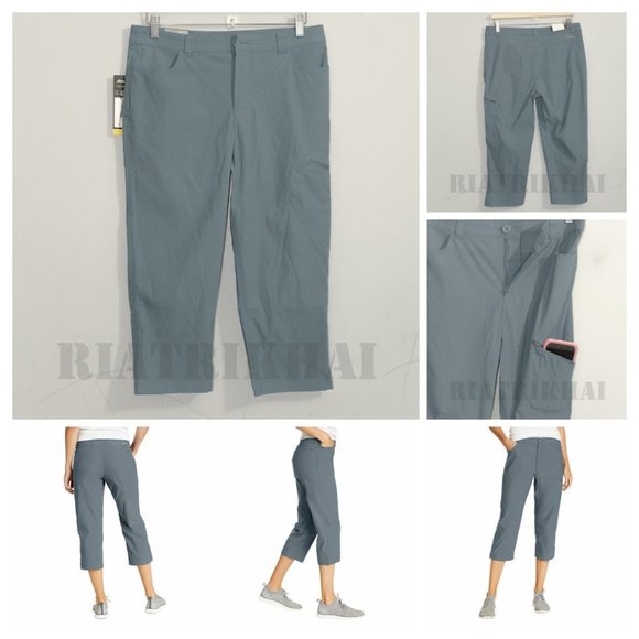 Gray NWT Eddie Bauer Ladies' Tech‎ Capri - Picture 1 of 11